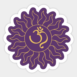 Shining Om Sticker